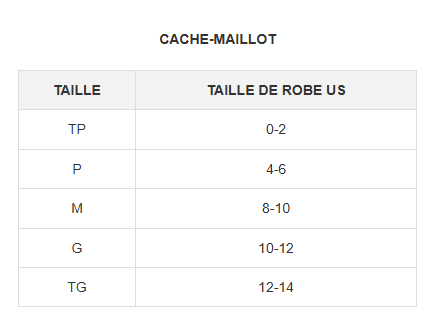 Guide des tailles